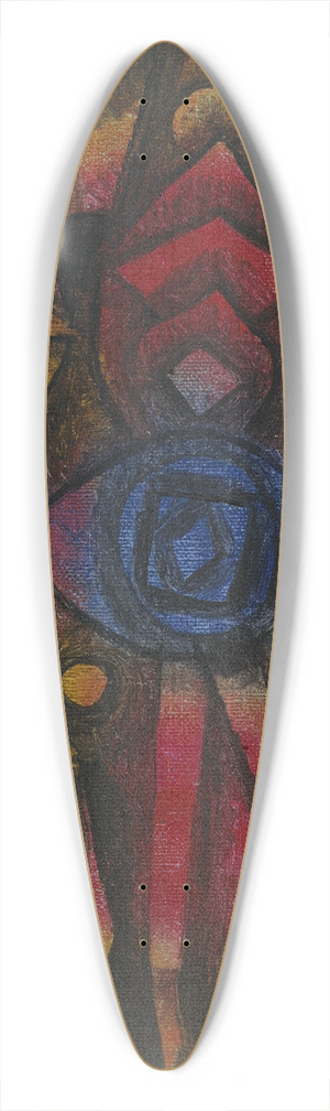 Paul Klee - Collection of Figurines 39.3 inch art pintail longboard deck