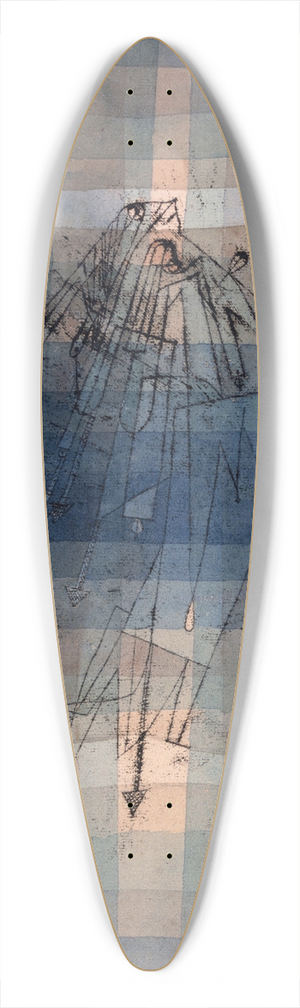 Paul Klee - Dance of Moth 39.3 inch art pintail longboard deck