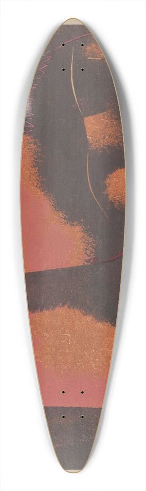 Paul Klee - Erd Teufel 39.3 inch art pintail longboard deck