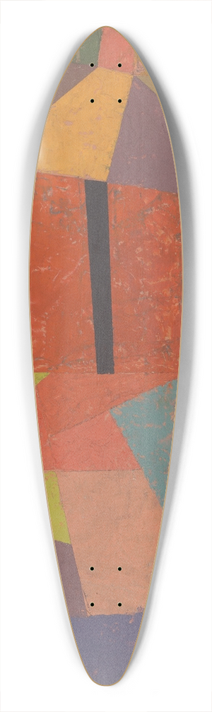 Paul Klee - Joyful MountainLandscape 39.3 inch art pintail longboard deck