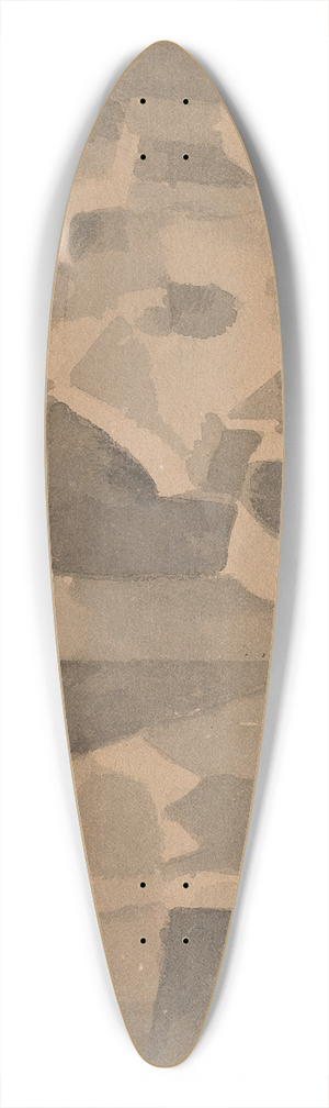 Paul Klee - Kstenlandschaft 39.3 inch art pintail longboard deck