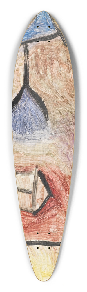 Paul Klee - Landschaft B. L. 39.3 inch art pintail longboard deck