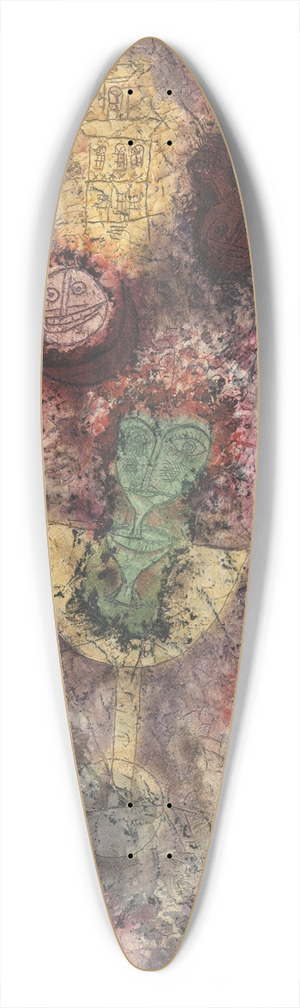 Paul Klee - Magic Garden 39.3 inch art pintail longboard deck