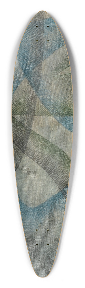 Paul Klee - Regentag 39.3 inch art pintail longboard deck