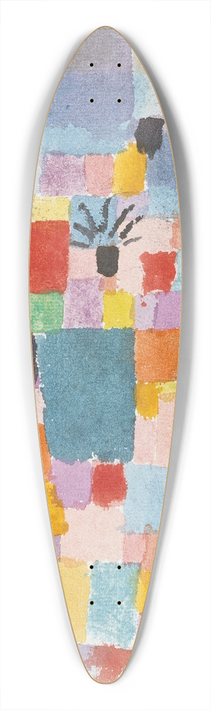 Paul Klee - Southern Gardens 39.3 inch art pintail longboard deck