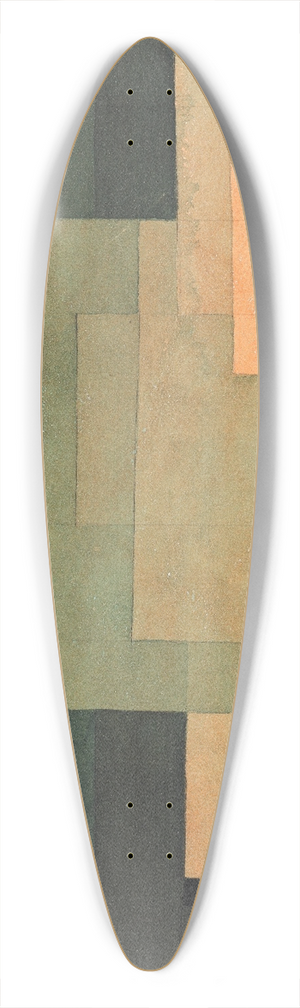 Paul Klee - The Firmament Above the Temple 39.3 inch art pintail longboard deck