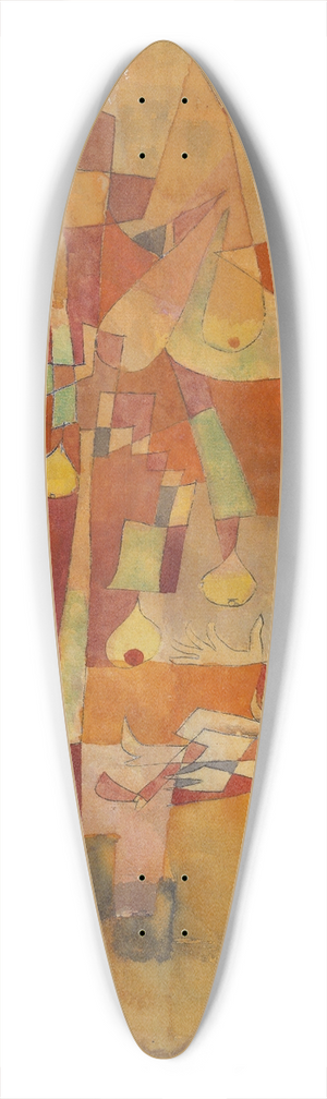 Paul Klee - The Man Under the Pear Tree 39.3 inch art pintail longboard deck