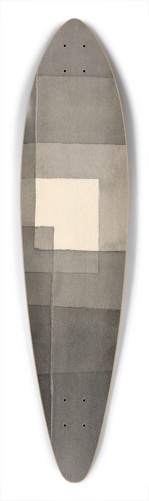 Paul Klee - Two Ways 39.3 inch art pintail longboard deck