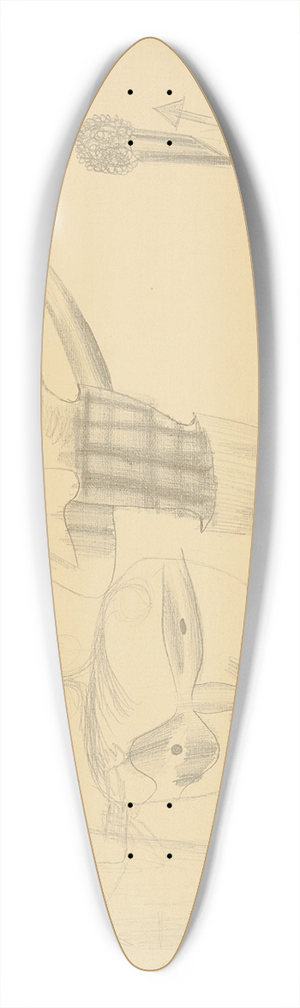 Paul Klee - Vulgaere Komoedie 39.3 inch art pintail longboard deck