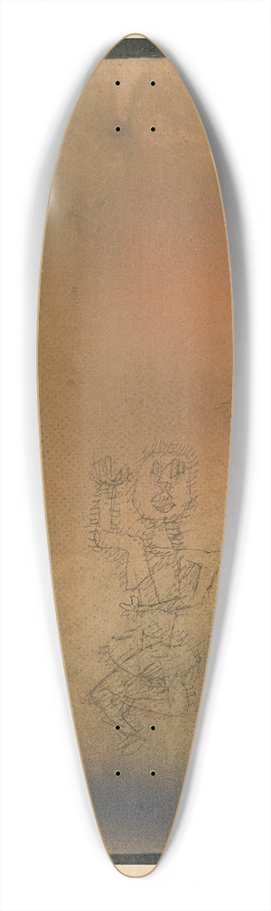 Paul Klee - Zwei Seelen aufwrts 39.3 inch art pintail longboard deck