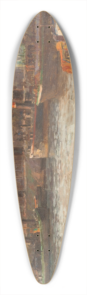 Paul Kutscha - Duisburg harbour 39.3 inch art pintail longboard deck