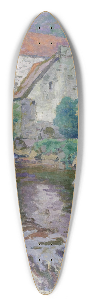 Paul Madeline - La Sdelle Au Moulin Barrat 39.3 inch art pintail longboard deck