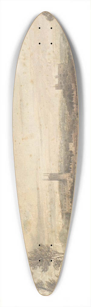 Paul Munn - Ludlow Church 39.3 inch art pintail longboard deck