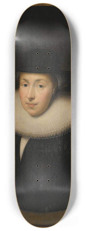 Cornelis Jonson van Ceulen - Portrait Of A Lady 8.25 inch art skate deck Cornelis Jonson van Ceulen - Portrait Of A Lady 8.25 inch art skate deck