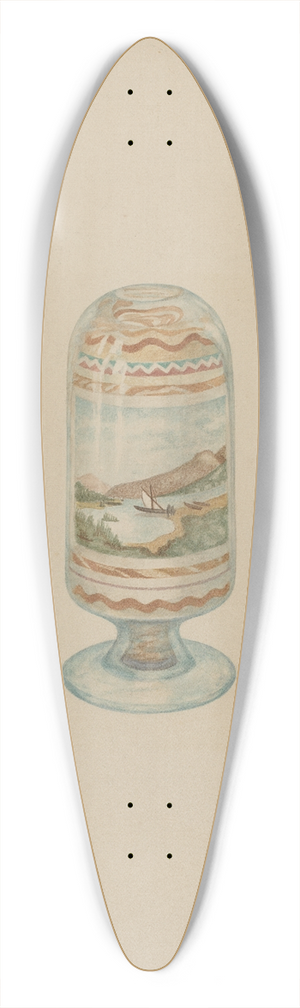 Paul Poffinbarger - Sand Picture 39.3 inch art pintail longboard deck