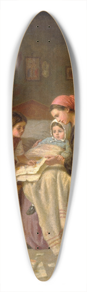 Paul Seignac - The Sick Child 39.3 inch art pintail longboard deck