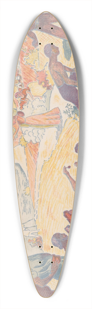 Paul Signac - Harmonious Times 39.3 inch art pintail longboard deck
