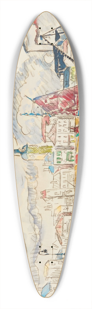 Paul Signac - Les SablesdOlonne 39.3 inch art pintail longboard deck