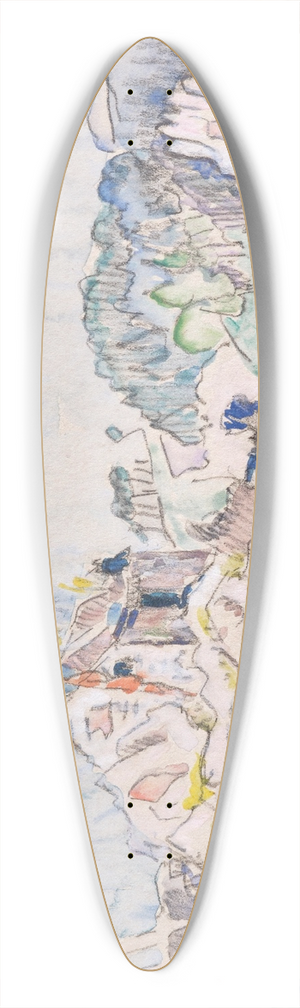 Paul Signac - Lezardrieux 39.3 inch art pintail longboard deck Paul Signac - Lezardrieux 39.3 inch art pintail longboard deck
