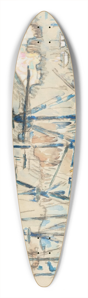 Paul Signac - Marseille 39.3 inch art pintail longboard deck