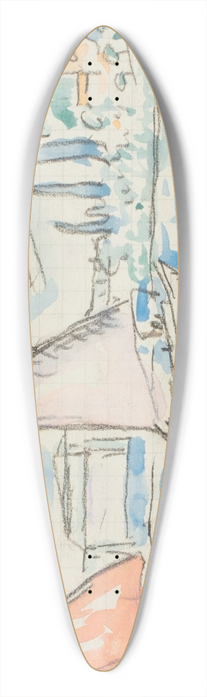Paul Signac - Martigues 39.3 inch art pintail longboard deck
