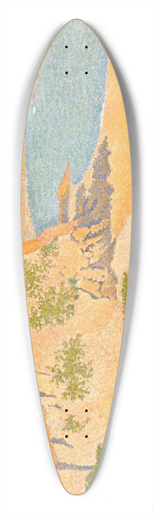 Paul Signac - Portrieux, Tertre Denis 39.3 inch art pintail longboard deck