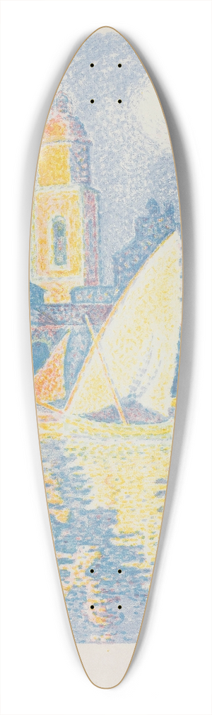 Paul Signac - The Port of St. Tropez 39.3 inch art pintail longboard deck Paul Signac - The Port of St. Tropez 39.3 inch art pintail longboard deck