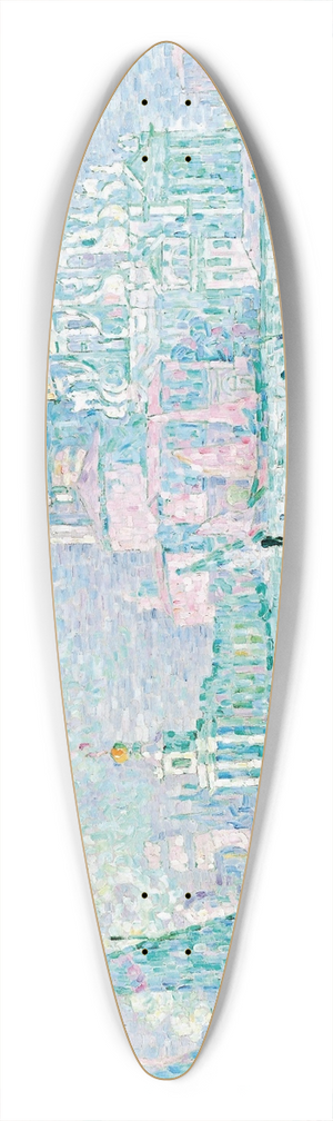 Paul Signac - Venise. La Salute. Vert 39.3 inch art pintail longboard deck Paul Signac - Venise. La Salute. Vert 39.3 inch art pintail longboard deck