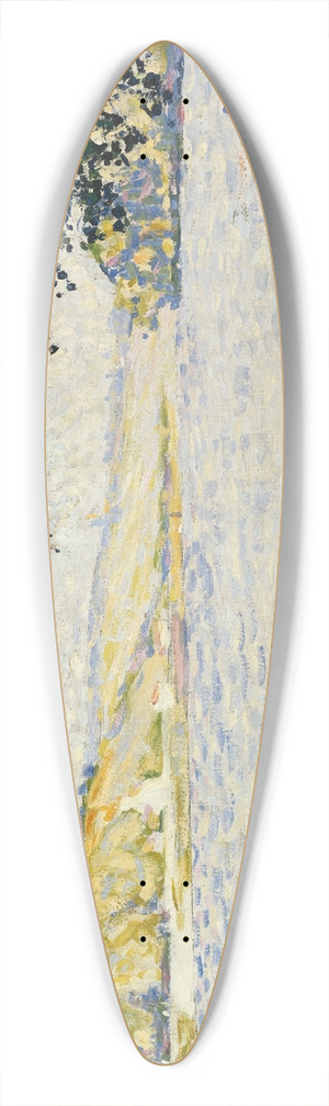 Paul Signac - View of the Seine at Herblay 39.3 inch art pintail longboard deck Paul Signac - View of the Seine at Herblay 39.3 inch art pintail longboard deck