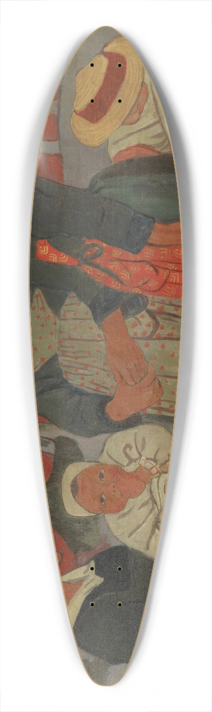 Paul Srusier - Bretons in the Forest of Huelgoat 39.3 inch art pintail longboard deck