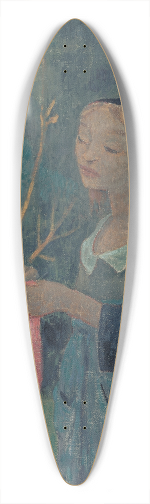 Paul Srusier - Tricoteuse au bas rose 39.3 inch art pintail longboard deck Paul Srusier - Tricoteuse au bas rose 39.3 inch art pintail longboard deck
