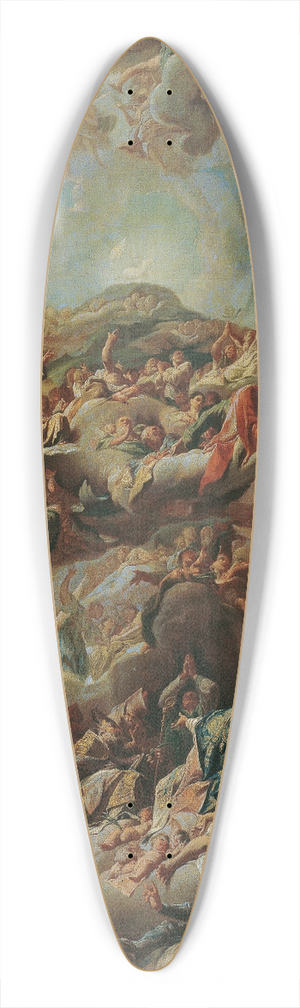 Paul Troger - Die Anbetung des Lammes durch die 24 ltesten 39.3 inch art pintail longboard deck