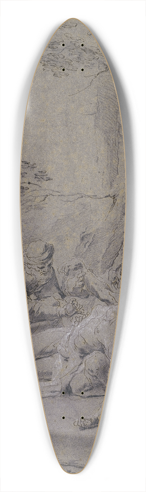Paul Troger - The Good Samaritan 39.3 inch art pintail longboard deck