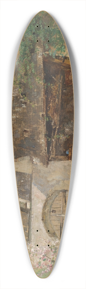 Paul Unbereit - Innenhof in der Wachau 39.3 inch art pintail longboard deck Paul Unbereit - Innenhof in der Wachau 39.3 inch art pintail longboard deck