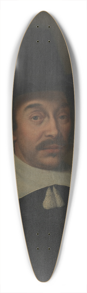 Paulus Hennekyn - Portrait of a Man, possibly Jan de Hooghe (1608-1682) 39.3 inch art pintail longboard deck