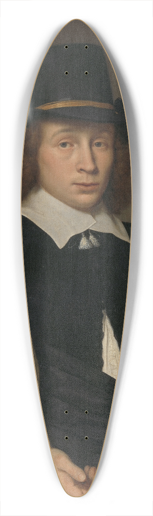 Paulus Hennekyn - Portrait of Dirck Hendrick Meulenaer 39.3 inch art pintail longboard deck