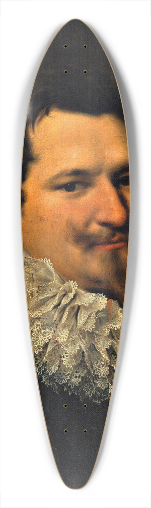 Paulus Moreelse - Portrait of a man 39.3 inch art pintail longboard deck Paulus Moreelse - Portrait of a man 39.3 inch art pintail longboard deck