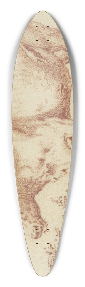 Paulus Potter - Kuh nach links bei einem am Boden liegenden Baumstamm 39.3 inch art pintail longboard deck