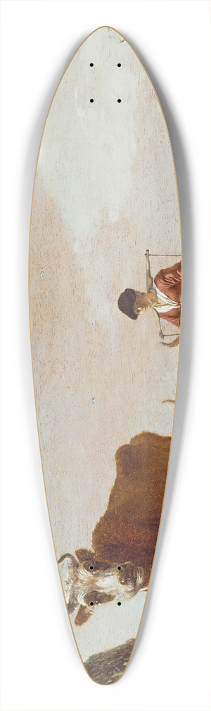 Paulus Potter - The Milkmaid 39.3 inch art pintail longboard deck