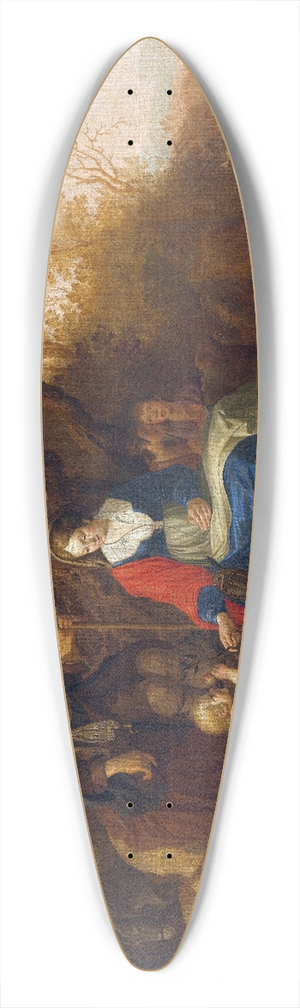 Paulus van Vianen (II) - Rest on the Flight into Egypt 39.3 inch art pintail longboard deck