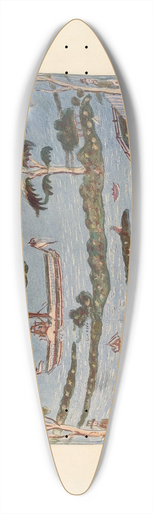 Paul Ward - Bandbox 39.3 inch art pintail longboard deck