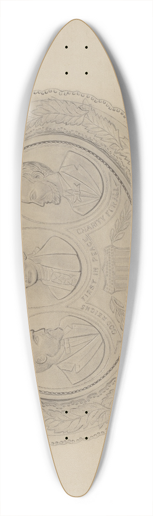 Paul Ward - Platter 39.3 inch art pintail longboard deck