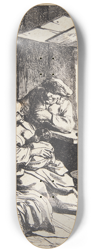 Cornelis Pietersz. Bega - En ung mor med sit barn 8.25 inch art skate deck