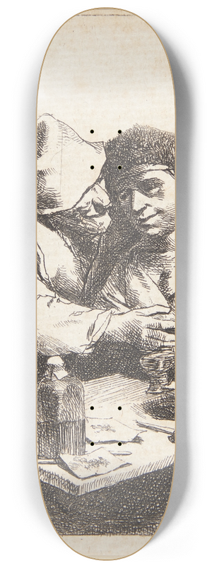 Cornelis Pietersz. Bega - Et forelsket par 8.25 inch art skate deck