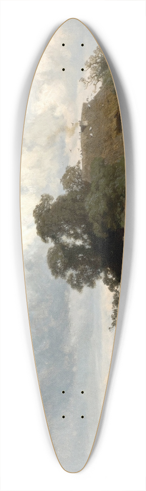 Paul Weber - Sommerlandschaft mit Bauernhaus und Mhle 39.3 inch art pintail longboard deck