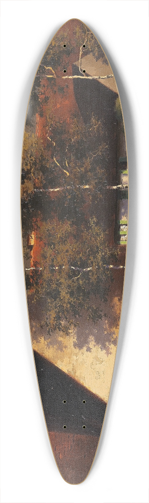 Paul Wilhelm Keller-Reutlingen - Die kleine Gnsehirtin 39.3 inch art pintail longboard deck Paul Wilhelm Keller-Reutlingen - Die kleine Gnsehirtin 39.3 inch art pintail longboard deck