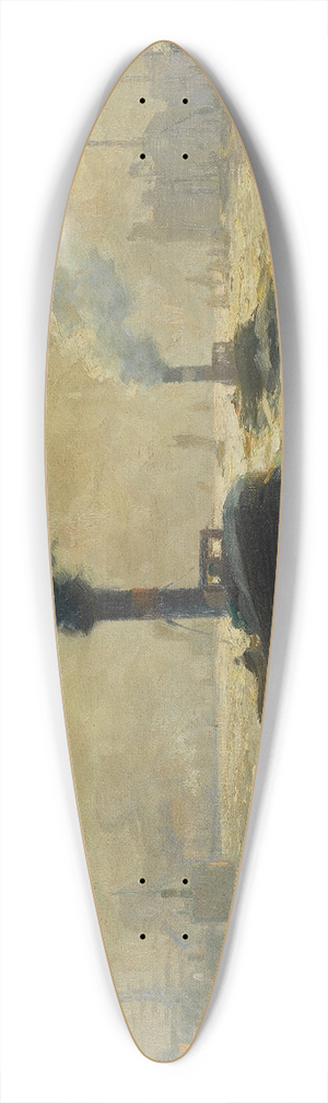 Paul Wolde - Zwei Dampfschlepper im Hamburger Hafen 39.3 inch art pintail longboard deck