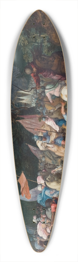 Pauwels Casteels - Josua Defeating Amalek 39.3 inch art pintail longboard deck
