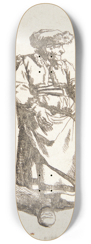 Cornelis Pietersz. Bega - Stende gammel kvinde 8.25 inch art skate deck