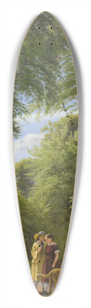 P. C. Skovgaard - A Beech Wood in May near Iselingen Manor, Zealand 39.3 inch art pintail longboard deck